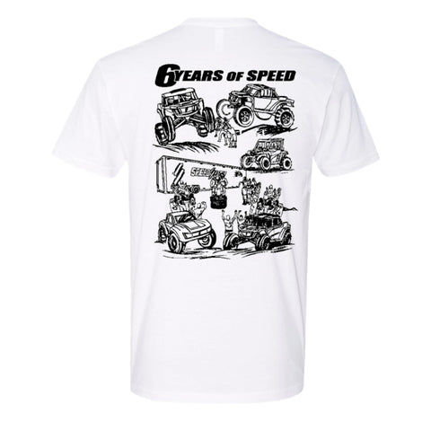 6 Years Of Speed T-Shirt - White